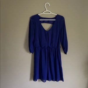 Royal Blue Key Hole Dress